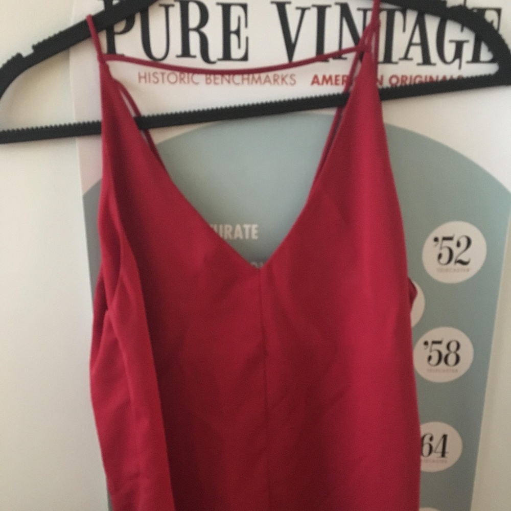 red singlet top
